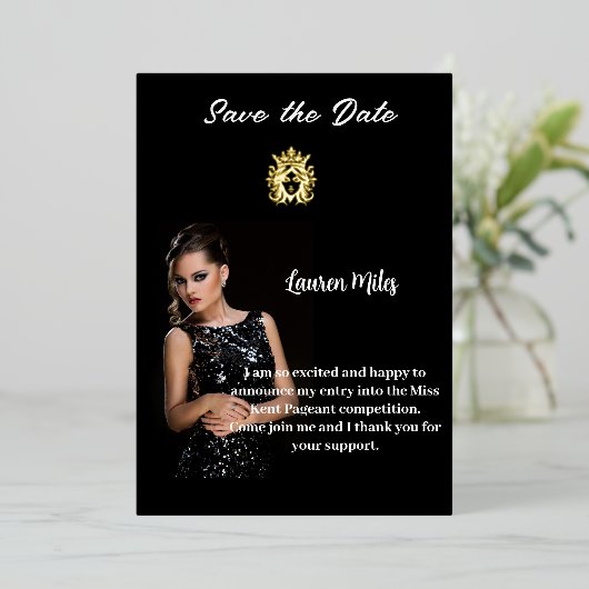 aankondiging tijdens de optocht (Staand Voorkant)