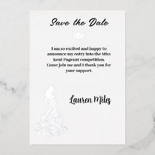 aankondiging tijdens de optocht