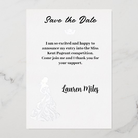 aankondiging tijdens de optocht (Voorkant)