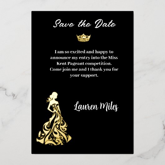 aankondiging tijdens de optocht (Voorkant)