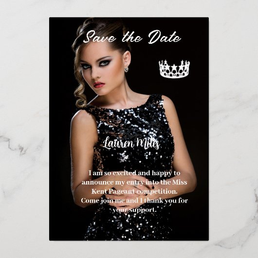 aankondiging tijdens de optocht (Voorkant)