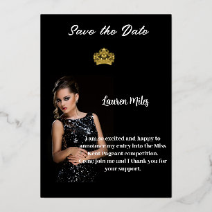 aankondiging tijdens de optocht