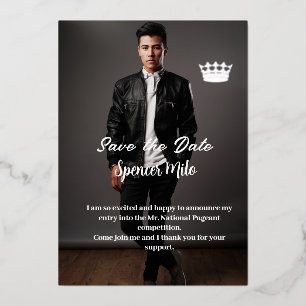 aankondiging tijdens de optocht