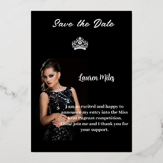 aankondiging tijdens de optocht (Voorkant)