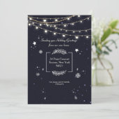 Aankondiging tijdens wintervakantie tijdens strung (Staand voorkant)