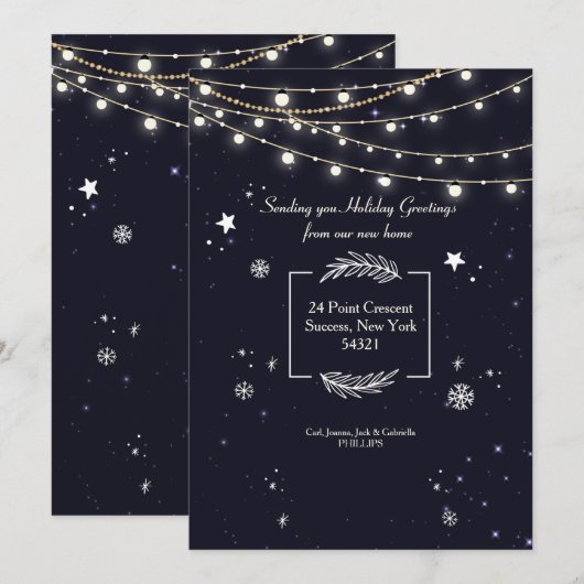 Aankondiging tijdens wintervakantie tijdens strung (Voorkant / Achterkant)