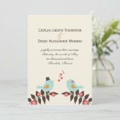 Aankondiging Tortelduifjes bruiloft (Staand voorkant)