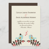 Aankondiging Tortelduifjes bruiloft (Voorkant / Achterkant)