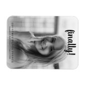 Aankondiging tot Afstuderen van moderne foto's Magneet (Horizontaal)