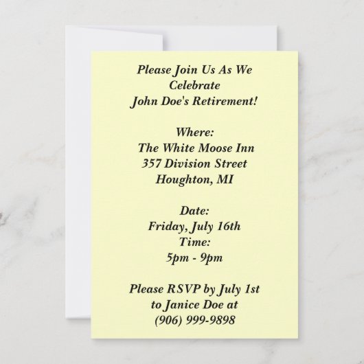 Aankondiging tot vrijdag treindienst (Achterkant)