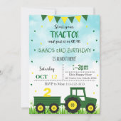 Aankondiging tractor, uitnodiging voor trekkers (Voorkant)