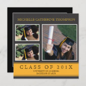 Aankondiging traditioneel universitair Afstuderen (Voorkant / Achterkant)