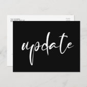 Aankondiging trouwdatum update briefkaart (Voorkant / Achterkant)