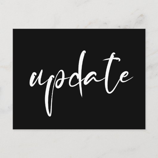 Aankondiging trouwdatum update briefkaart (Voorkant)