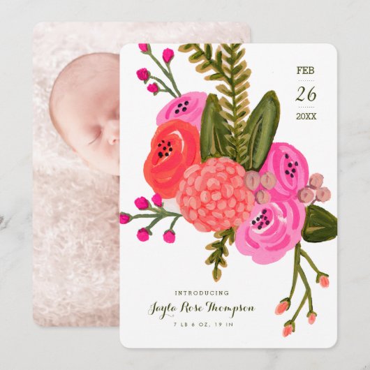 Aankondiging  tuinbouw (Voorkant / Achterkant)