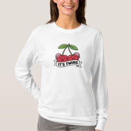 Aankondiging Tweeling Meisjes Het is een tweeling T-shirt