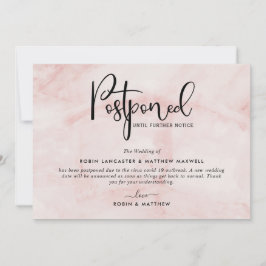 Aankondiging uitgesteld evenement, Blush Marble Ka