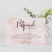 Aankondiging uitgesteld evenement, Blush Marble Ka (Staand voorkant)