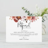 Aankondiging uitgesteld evenement, Burgundy Blush  (Staand voorkant)