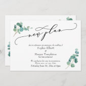 Aankondiging Uitgestelde Bruiloft Nieuwe Planning (Voorkant / Achterkant)