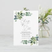 Aankondiging Uitgestelde Trouwdag Eucalyptus (Staand voorkant)