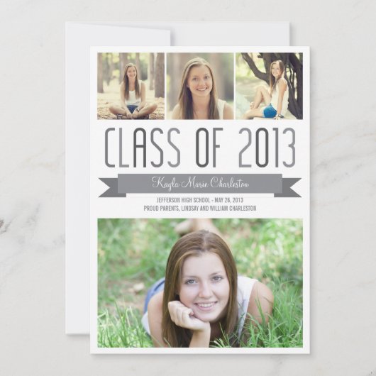 Aankondiging uitnodiging Afstuderen proud Banner (Voorkant)