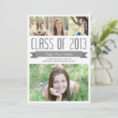 Aankondiging uitnodiging Afstuderen proud Banner (Staand voorkant)