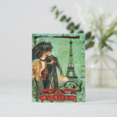 Aankondiging uitnodiging april in Parijs (Staand voorkant)