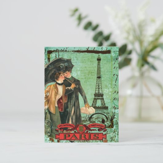 Aankondiging uitnodiging april in Parijs (Staand voorkant)