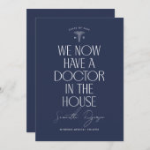 Aankondiging uitnodiging medisch Afstuderen (Voorkant / Achterkant)