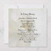 Aankondiging uitnodiging Memorial Service (Voorkant)