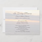 Aankondiging uitnodiging Memorial Service (Achterkant)