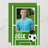 Aankondiging uitnodiging tot Afstuderen voor sport (Voorkant / Achterkant)