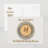 Aankondiging uitnodiging tot gezinshereniging Gold (Voorkant / Achterkant)