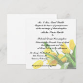 Aankondiging uitnodiging tot inschrijving op geel (Voorkant / Achterkant)