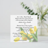 Aankondiging uitnodiging tot inschrijving op geel (Staand voorkant)