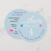 Aankondiging/uitnodiging van de baby (pas tekst aa kaart (Voorkant / Achterkant)