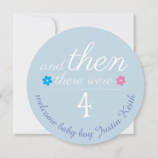 Aankondiging/uitnodiging van de baby (pas tekst aa kaart