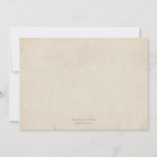 Aankondiging/uitnodiging van het Afstuderen van d Kaart (Achterkant)