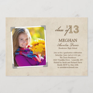 Aankondiging/uitnodiging van het  Afstuderen van d Kaart