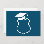 Aankondiging/uitnodiging van het Afstuderen van de Aankondigingskaart (Voorkant / Achterkant)