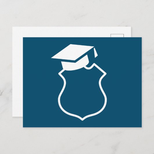 Aankondiging/uitnodiging van het Afstuderen van de Aankondigingskaart (Voorkant / Achterkant)