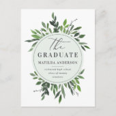 Aankondiging/uitnodiging van het afstuderen van he aankondigingskaart (Voorkant)