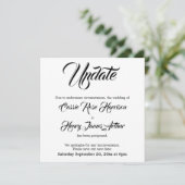 Aankondiging uitstel bruiloft (Staand voorkant)