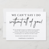 Aankondiging uitstel bruiloft Sla datum op (Voorkant)