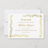 Aankondiging uitstel gouden bladeren (Voorkant)