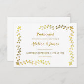 Aankondiging uitstel gouden bladeren (Voorkant / Achterkant)