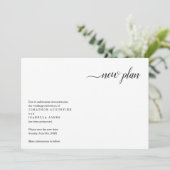 Aankondiging uitstel huwelijk (Staand voorkant)