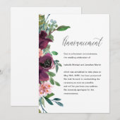 Aankondiging uitstel huwelijksdatum met bloemen (Voorkant / Achterkant)