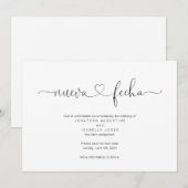 Aankondiging uitstel Spaanse bruiloft (Voorkant / Achterkant)